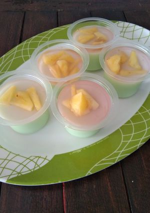 Foto resep Puding sutra warna warni