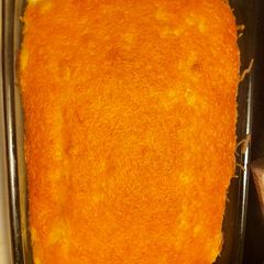 A picture of Shepard’s Pie in a 9X13 pan.