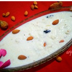 Oats kheer A picture of Oats kheer.