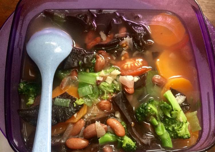 Langkah Mudah untuk Menyiapkan Sup Jamur menu diet, Enak