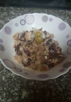 صورة لوصفة سلطه التونه😋😋