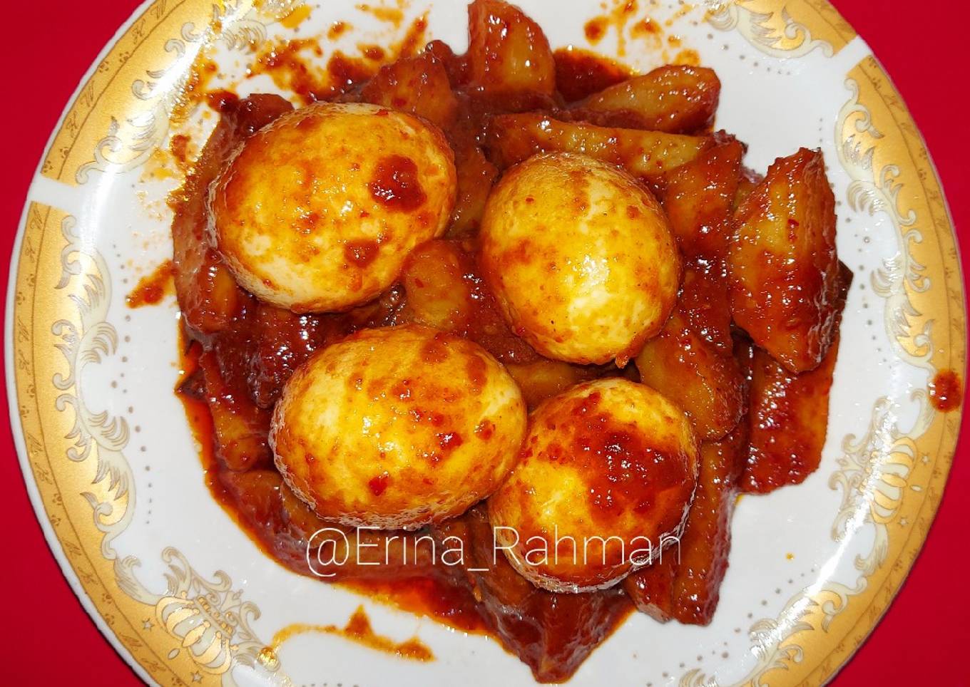 Balado Telur, Kentang, Tahu