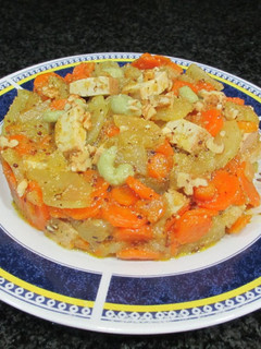 Una foto de Tofu ahumado con verduras y kamut - veggie