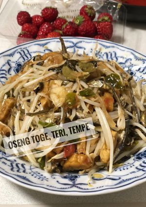Foto resep Oseng toge, teri & tempe
