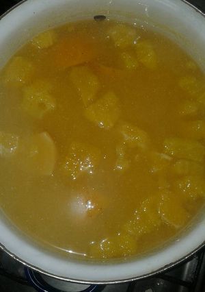 Una foto de Anchi (postre salteño) a base de sémola de maíz amarilla
