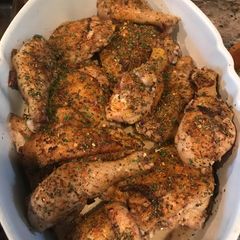 A picture of Garlic n herb roasted chicken.