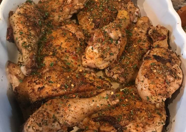 Garlic n herb roasted chicken