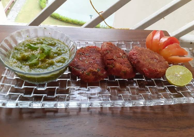 Roasted Vegetable and Beetroot Cutlets