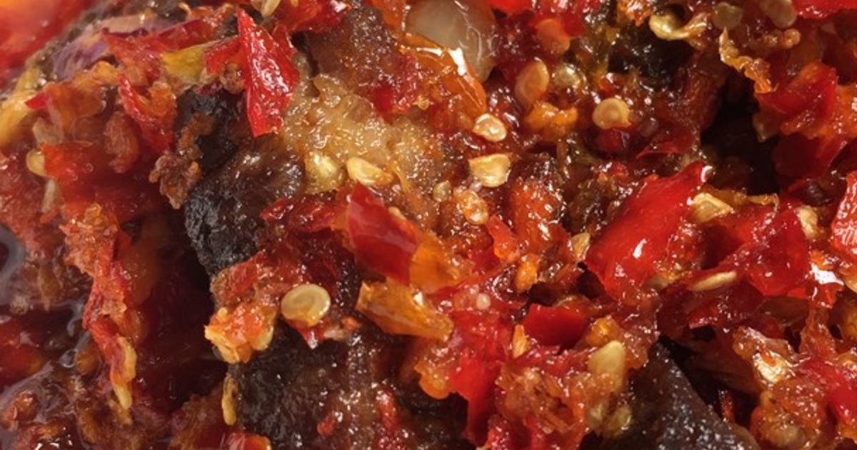 Balado daging (empal balado) ala masakan padang