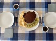 Una foto di pancake farina avena
