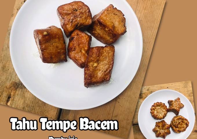 Resep Tahu Tempe Bacem bumbu iris Anti Gagal