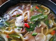 Gambar sup sayur cendawan tiram