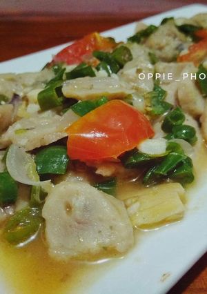 Foto resep Tumis Bakso Cabe Hijau