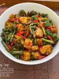 Oseng Tempe Kacang Panjang Cabe Hijau