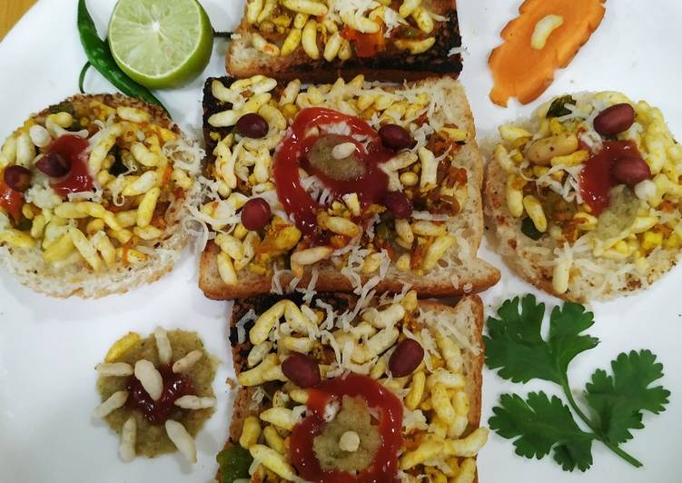 Steps to Make Quick Bhel Sandwich