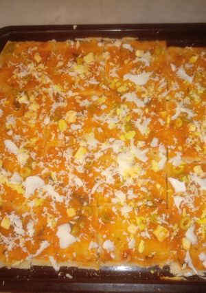 صورة لوصفة بيتزا كاري 🍕🍕
