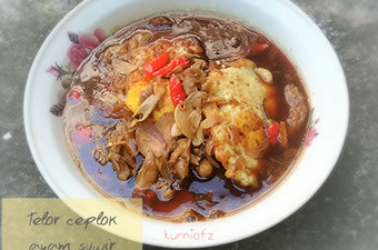 Langkah Mudah untuk Membuat Telor ceplok ayam suwir kecap manis pedas Anti Gagal