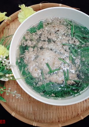Hình của món Canh cua rau đay.