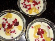 A picture of fruity custard balls