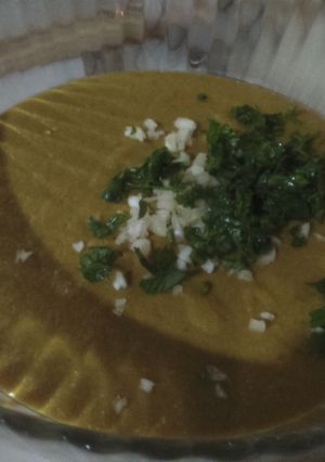 Una foto de Salsa crema de berenjenas!