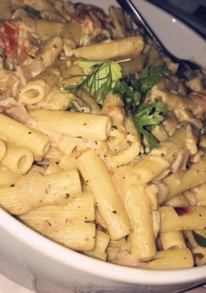 صورة لوصفة باستا بالخضار 🥦😋