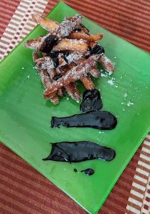 A picture of Eggless  churros.