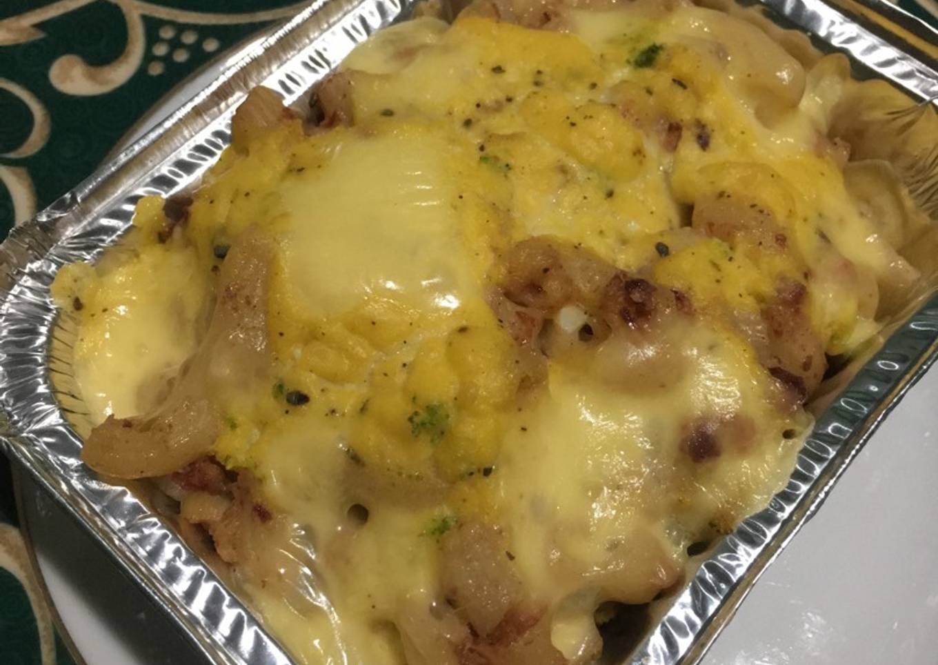 Macaroni schotel brokoli panggang