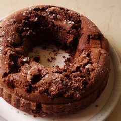 A picture of Chocolate Velvet Fudge Cake.