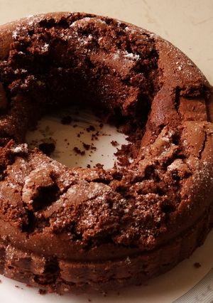 A picture of Chocolate Velvet Fudge Cake.