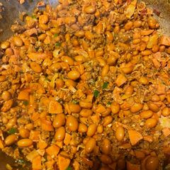 Nanna Joe’s charro beans (party beans) A picture of Nanna Joe’s charro beans (party beans).