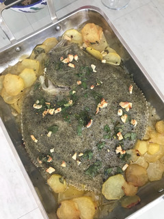 Una foto de Rodaballo al horno