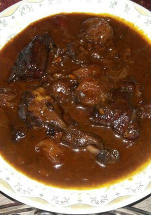 عکسی از دستور خورشت مرغ با رب انار و ناردون