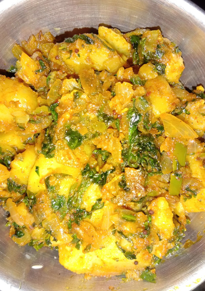 A picture of Aalu Methi.