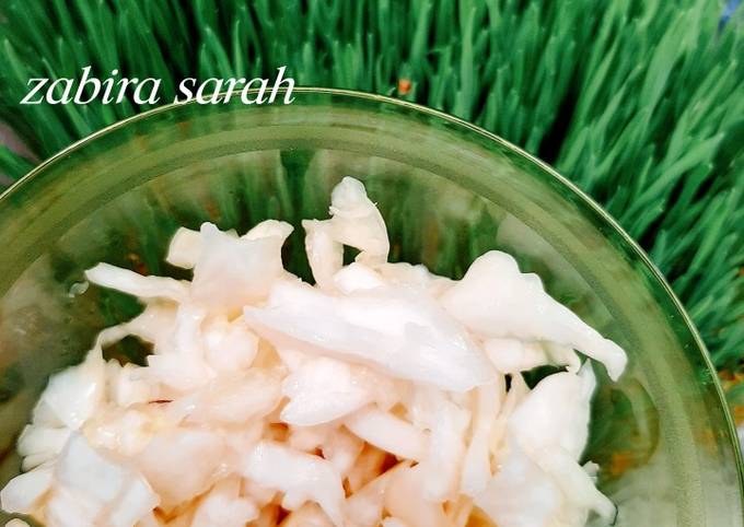 Cara Gampang Membuat Sauerkraut, kol fermentasi, vit c murah meriah yang Lezat Sekali