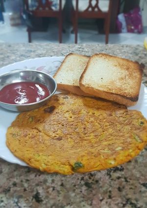 A picture of Cabbage omelette.