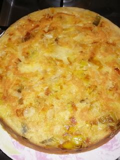 Une photo de Gâteau aux poireaux et aux oignons