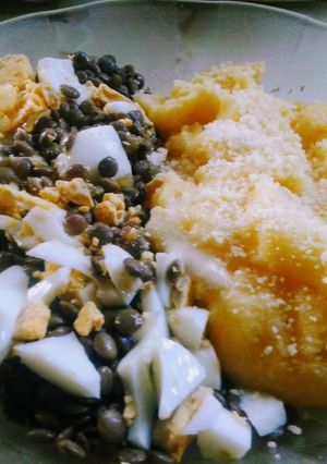 Una foto de Lentejas y polenta saludables