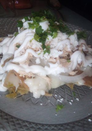 Una foto de Chilaquiles verdes