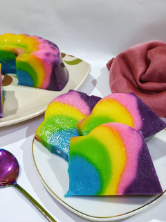 Foto resep Puding Roti Rainbow