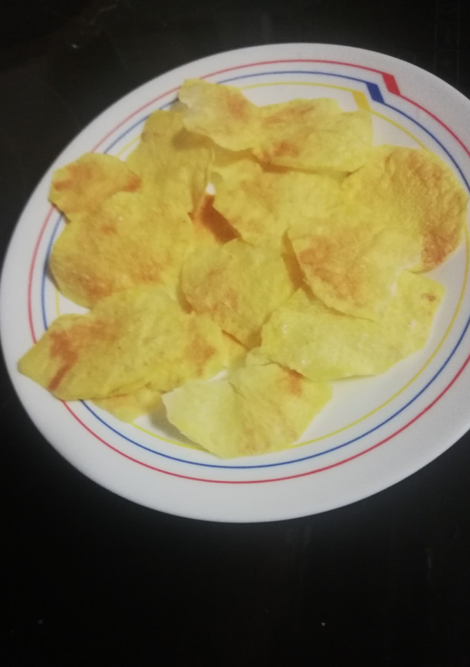 Una foto de Patatas chips al microondas