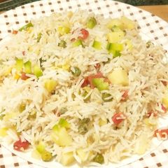 Vegetable fried rice #cookpadapp A picture of Vegetable fried rice #cookpadapp.