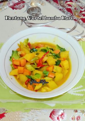 Foto resep Kentang Wortel Bumbu Kari