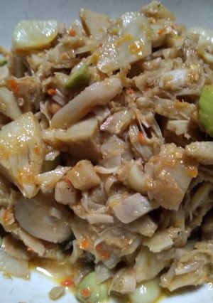 Foto resep Oseng nangka pete pedas