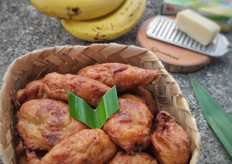 Cara Gampang Menyiapkan Godok pisang keju, Enak Banget