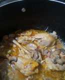 Pollo con champiñones a la mexicana