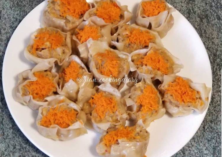 Simple Way to Make Perfect Shrimp and Chicken with mushroom Shu Mai