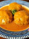 Albóndigas rellenas en salsa de chipotle 🌺