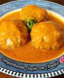 Albóndigas rellenas en salsa de chipotle 🌺