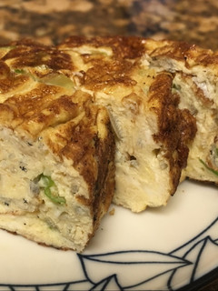 A picture of Tamagoyaki - young sardine omelet.