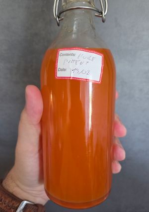 A picture of Homemade Chili Oil.